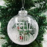 2021 New Design High Sales Christmas PET ball  For Holiday Wedding Party Decoration Supplies Hook Ornament Craft Gifts