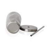 Hot-selling 17oz gradient color cup diamond-shaped vacuum flask stainless steel double-layer water cup with straw