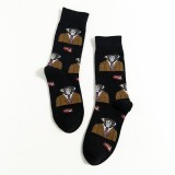 Cartoon Cotton Funny Couple Socks Street Sport Style Sweat Absorption Casual Lovers Socks