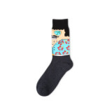 Fashion Cartoon Popular Design  Cute Cotton Funny Woman  Happy Socks