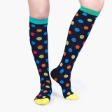 Wholesale Custom Pattern Printing Sports Dot Compression Socks Cycling Running Socks