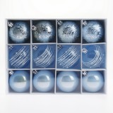 12pcs water blue Christmas Ball Sets Decorations For Merry Christmas Gift New Year items 2021