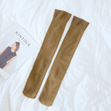 Solid color knee socks cotton japanese street wholesale women manufacturer girls school socks  factory