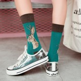 Cartoon Cotton Funny Couple Socks Street Sport Style Sweat Absorption Casual Lovers Socks