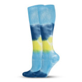 Tie-Dyed Compression Socks Cotton Thicker Looped Bottom Outdoor Sports Long Tube Compression Socks Customization