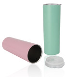 20oz Cute Double Wall Stainless Steel Keep Thermos Warm Juice Ice Bottle Vuccum Flask Insulate Metal Water  Mugs With Handle