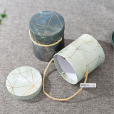 packing biodegradable high quality round tube paper packaging box for skincare products