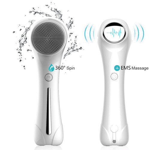 Electric Face Cleanser Brush Waterproof with 3 Brush Heads Face Spin Brush for Deep Cleansing Exfoliati