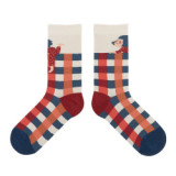 Autumn And Winter New Japanese Women Cartoon Illustration Cotton Socks Couple Ins Personality Trendy Tube Socks