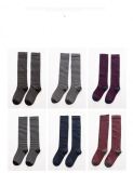 Women Style Long Tube Pure Cotton Striped Student Socks