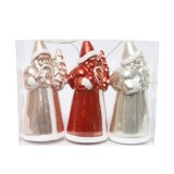 Factroy new design 14.5cm plastic christmas brick red peal light  reindeer for party decoration