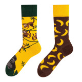 Winter Women Socks New Creative Couple Style Trendy Socks Fashion Personality Popular Trend Cartoon Jacquard Long Tube Cotton
