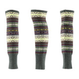 Wholesale Boho Knit Over Knee Leg Warmers High Long Footless Socks Winter Knitted Leg Warmer For Woman