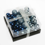 12pcs water blue Christmas Ball Sets Decorations For Merry Christmas Gift New Year items 2021