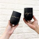 12oz double wall tumbler cups wholesale vacuum coffee tumbler insulated stainless steel skinny stemless wine glass tumbler