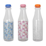 Portable Large Capacity 1000ml PET Direct Drinking Plastic Juice Cold Drink Bottle with Lid