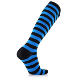 Wholesale   Knee High Striped  Men's Running Soccer  Outdoor Sports Compression Socks