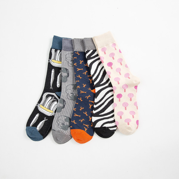 Pink High Quality Design Of Table Tennis Zebra-Stripe Cute Fashion Funny Woman Custom Stocking Wholesale Happy Socks