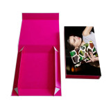 Custom Logo Luxury Cardboard Pink Woman Fashion Purse Handbags Boxes With Custom Logo