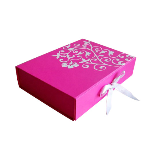 Custom Logo Luxury Cardboard Pink Woman Fashion Purse Handbags Boxes With Custom Logo