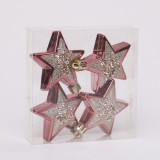 8cm red pearl light rose flower shape ball;wrinkle raindrop rose flower shape ball each 2pcs for holiday decoration