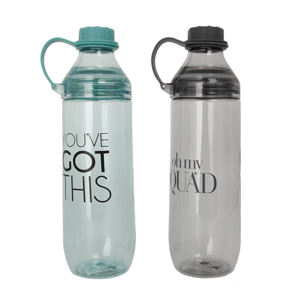 Hot selling Large Capacity Bpa Free Single Wall Transparent Cups Plastic Water Bottle With Lid For Sport
