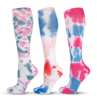 Tie-Dyed Compression Socks Cotton Thicker Looped Bottom Outdoor Sports Long Tube Compression Socks Customization