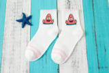 Women Socks Fashion Cartoon Trend Tube Socks Cotton College Trend Brand Socks Wholesale