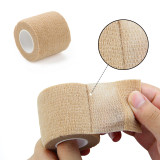 Nonwoven skin color bandage high elasticity self-adhesive roll single package 5cmx4.5m