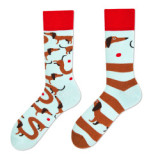 Winter Women Socks New Creative Couple Style Trendy Socks Fashion Personality Popular Trend Cartoon Jacquard Long Tube Cotton