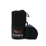 Best quality Custom Color organic  soft and quick dry black fouta more size sports towel set