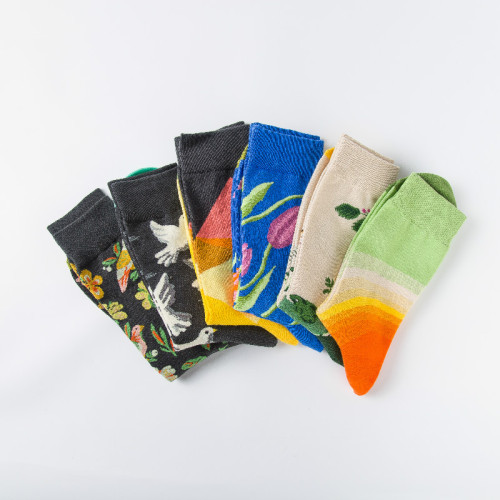 High Quality Girls Socks Women Happy Socks Custom Wholesale Leisure Socks