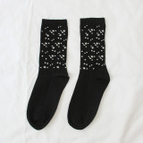 New Autumn And Winter Street Socks Wild Star Moon Reflective Socks Fashion Brand Pile Socks