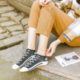 Canvas shoes printing women low ankle socks cotton breathable socks girls summer  socks wholesale factory