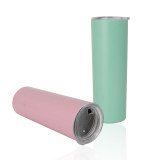 20oz Cute Double Wall Stainless Steel Keep Thermos Warm Juice Ice Bottle Vuccum Flask Insulate Metal Water  Mugs With Handle