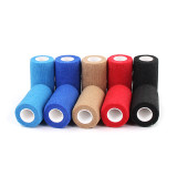 Nonwoven cohesive custom adhesive tape for skin