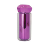 350ml Eco-Friendly Portable Double Layer Plastic Cute  Beverage Mug Travel Fitness Water Bottle With Diamond Lid