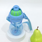 470ml Portable Children PP Plastic Straw Water Bottle Kids Leak-Proof Shaker Fashion Sport Eco-friendly Drink Bottle
