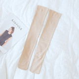 Solid color knee socks cotton japanese street wholesale women manufacturer girls school socks  factory