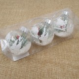 2021 New Design High Sales Christmas PET ball  For Holiday Wedding Party Decoration Supplies Hook Ornament Craft Gifts