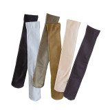 Solid color knee socks cotton japanese street wholesale women manufacturer girls school socks  factory