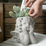 Potted Plants Vase Flower Resin Creativity Flower Plant Ornament For Home Artificial Plants Succulent Wholesale