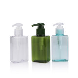 100g 150 280 ml Transparent Flat Pet Square Lotion Plastic Container Hand Sanitizer Shampoo Bottles Cosmetic Travel