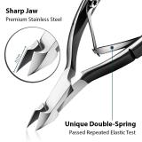 Durable Pedicure Manicure Tools Black Cuticle Nippers Pushers