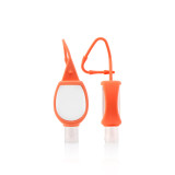 Wholesale 1oz empty silicon holder antibarcterial 30ml hand sanitizer gel plastic bottle with silicon case