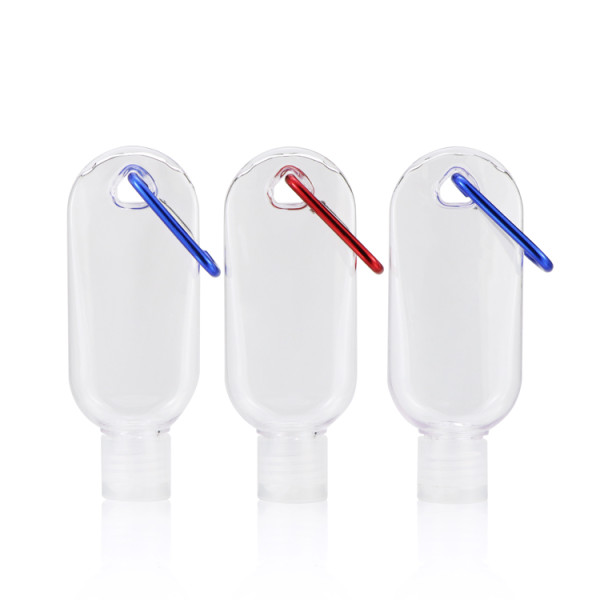 30 50 60 120 ml mini travel flip cap squeeze container clear hand wash alcohol dispenser bottle with holder