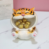 Custom Figurines Epoxy Resin Molds Toy Animal Tiger Snack Placement  Garden Decoration Home Decor Furniture