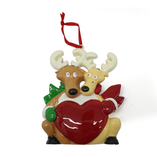custom resin christmas elk gifts ornament