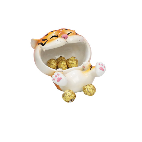 Custom Figurines Epoxy Resin Molds Toy Animal Tiger Snack Placement  Garden Decoration Home Decor Furniture