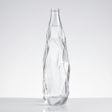 350ml 375ml 500ml unique shape design transparent fruit juice beverage water bottle